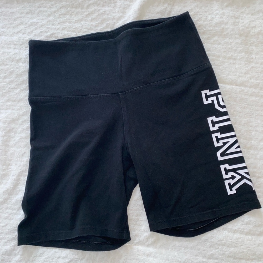 PINK Victoria's Secret Black Bike Shorts